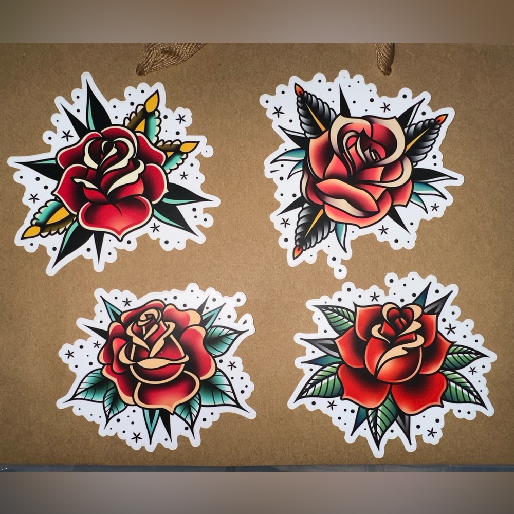 Vintage Roses Stickers - 4 pack - Picture 3 of 9